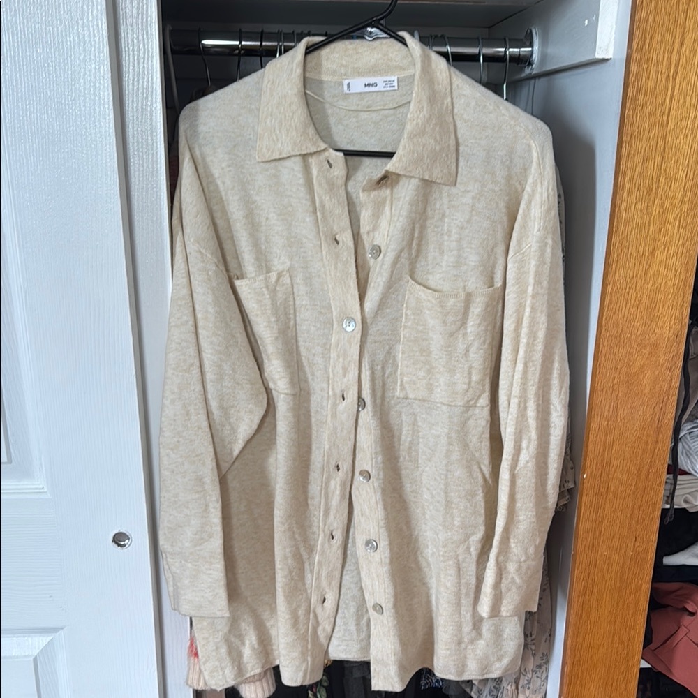 Mango Knit Beige Shirt